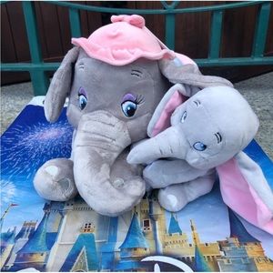 Disney Plush Set - Dumbo and Mrs. Jumbo - 15"